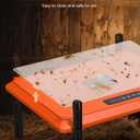 Brooder Plate for Chicks, 12" x 16" Heat Plate for Chicks for 20 Chick, 75 Watts Chicken Coop Heater with Adjustable Temp Timer & Height & Angle, IPX4 Waterproof, UL-Certified
