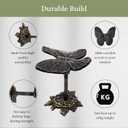 Butterfly Curtain Holdbacks Rustic Metal Set of 2 Decorative Wall Mounted Tiebacks for Drapes, Elegant Window Treatment Hardware for Living Room, Bedroom & Office Unisex Home Dcor