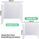 LonlyEagle Trifold Poster Board, 24" x 16", 3-Pack, White Corrugated Project Boards for Science Fairs, School Projects, Event Displays