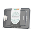 Titanium Cutting Board for Kitchen, Cutting BoardDouble Sided Food Grade, Pure Titanium and WheatStraw PP, Easy to Clean