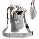 Bufilea Carrier Bag with Phone Holder Pockets for Stanley 40/30oz Tumbler with Handle, Insulated Neoprene Crossbody Bag Cup Holder w/Shoulder & Handheld Straps Fits Stanley Cup Accessories