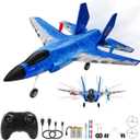 Foam RC Plane RTF F-35 RC Airplane 2.4Ghz 6-axis Gyro Jet Pane with Light Strip Toy Gift for Kids Boys Girls Adults Beginners