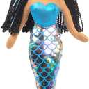 Linzy Toys,Aria Mermaid Doll, Soft Plush Mermaid, Blue, 18" Mermaid Toys for Little Girls, Sirenas Plush (89002)