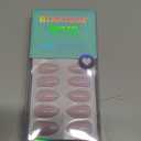 BTArtbox Press On Nails Almond - Pastel Purple Short Press On Nails with Glue for Women, Opaque Soft Gel Glue On Nails in 16 Sizes - 32 Stick On Nails Kit, Satin Memo