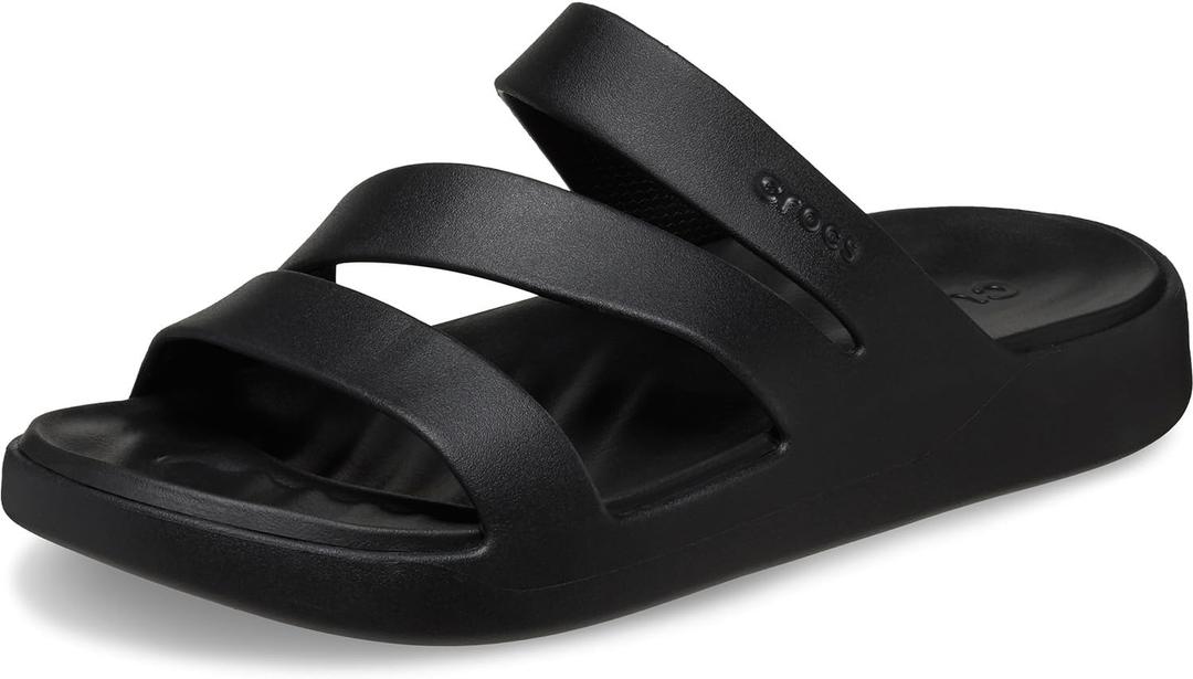 Crocs Women Getaway Strappy Sandals Size 8W (Black, M)