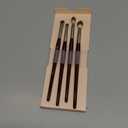 BK BEAUTY - CORE LINE EXTENSION EYE SET (4PC) - Professional Eyeshadow Brush Set for Precise Makeup Placement & Blending | Premium Eye Makeup Brushes for Flawless Application