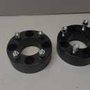 YHTAUTO 4x110mm ATV Wheel Spacers 2 Inch Fits Honda, Suzuki, Can-Am, Bombardier, Kawasaki, Yamaha Model, Grizzly, King Quad, Foreman Tire Spacers w/ M10x1.25 Studs, 74mm Center Bore 4 Lug 2PCS Black