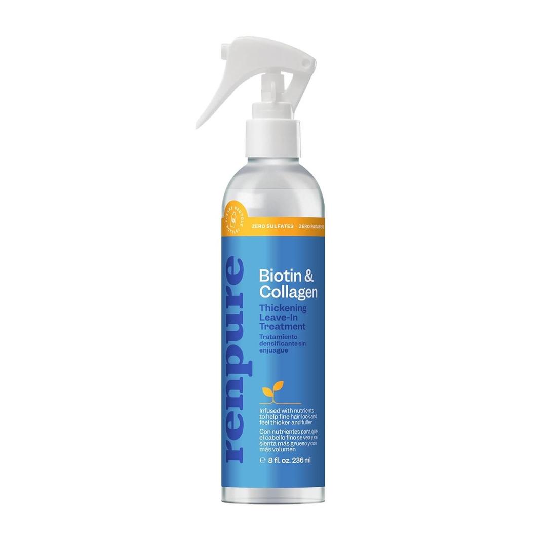 Renpure Biotin & Collagen Leave-In Conditioner 8 Fl Oz (Pack of 1), Blue