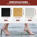 18Pcs High Heels Patch, Anti High Heel Tread Boots Sole Repair Pad Shoe Inserts Boots Heels Sole Protectors, Non Slip High Heel Replacements Tips Rubber Women Shoes Heels Stickers