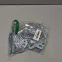 Therwen 16 Sets Round U Bolts Zinc Plated Steel Round Bend U Clamp with Nut Plate Washer (M6 x 50 mm X 80 mm)