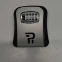 Rudy Run Key Lock Box for Outside  Large Outdoor Lockbox for Keys with Code, 4-Digit Combination Hidden Safe to Hide a Key Outside, Portable Safe Key Storage for Home, Airbnb, Realtor and Rental