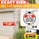 Garage Door Cables for 7 ft Door - 8 ft 6 inch Long, Heavy-Duty 304 Steel Galvanized Cables (Pack of 2) | Corrosion-Resistant, Rust-Proof Wire, Durable, Smooth Operation, Easy Installation, Reliable