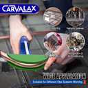CARVALAX 90° Ratcheting Tube Bender Kit - 7 Color-Coded Aluminum Heads for 1/4" to 7/8" Pipes, Reverse-Bend Adapters & Portable Toolbox, Tube Cutter & Deburring for HVAC/Heating Repair (Blue）