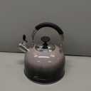 Tea Kettle Stovetop,Stainless Steel Whistling Tea Kettle For Stove Top, 2.5 Qt Tea Pot With Folding Handle, Food Grade Water Teapot Water Kettle For Stove Home Camping Travel,Gradient Black