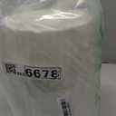 JiatuA Small Can Plastic Wastebasket Round Garbage Container Bin for Bathroom, Kitchen, Bedroom, Home Office, College Dorm, White (1.8 Gallons)