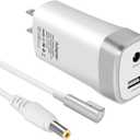 45W 60W Mini Charger Compatible with Mac Book Air 11/13 inch, Magnetic 1st-Gen L Type Connector, Portable Travel Replacement USB Adapter A1374 A1244 A1370 A1369 A1377 A1237 (Before Mid 2012)