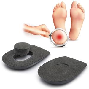 Orthopedic Heel Supports for Heel Pain Insoles for Women and Men Plantar Fasciitis (Medium, Gray)