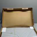 SAIJI Laptop Bed Tray Table, Adjustable PVC Leather Laptop Bed Table, Portable Standing Desk with Storage Drawer, Foldable Lap Tablet Table for Sofa Couch Floor (Gray)