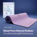 Natural Rubber Workout Mat with Bag | Thick Rubber mat 4.5 mm | Non Slip Yoga Mat Non Slip| Gym Mats for Home Gym Floor Mat, Home Exercise Mats for Home Workout Accessories, Fitness Mat, Workout Mats for Home Gym, Yoga Matt, Stretching Mat, Thick Exercise Mat