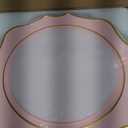 MAONAME 13" Pink Charger Plates Set of 6, Round Chargers for Dinner Plates, Scallop Plate Chargers with Gold Rim, Plastic Charger for Table Setting, Wedding Decor