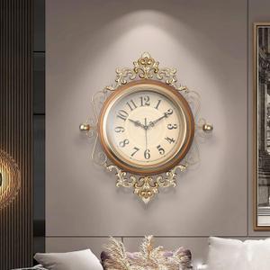 Vintage Large Wall Clocks with Glass Cover,Digital Retro Wall Clock Battery Operated for Living Room/Bedroom/Kitchen/Farmhouse/Office Decor 19"X21"