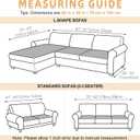 Britimes 2 Pieces Sectional Couch Covers for L Shape Sofa, Fuzzy Dog Couch Cover for 3 Cushion Couch, Non Slip Plush Sofa Slipcover, Washable Furniture Protector from Pets (White, 28" x 59"/70x150cm)
