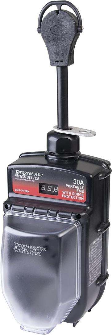 Progressive Industries 30 Amp Portable RV Electrical Management System Surge Protector (1 MIN), EMS-PT30X Progressive Industries 30 Amp Portable RV Electrical Management System Surge Protector (1 MIN), EMS-PT30X