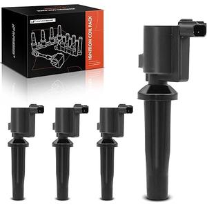 A-Premium Ignition Coil Pack Set of 4 Compatible with Ford Fusion 2010-2020 Escape 2009-2019 Ranger 2013-2020 Lincoln MKZ 2011-2020 2.0L 2.5L with 2 Terminal