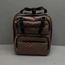 LUGGEX Underseat Carry On Luggage with Wheels, Stylish Lightweight Under Seat Luggage, Soft Sided Personal Item Suitcase for Short Trip (Cafe Latte, 16 Inch)