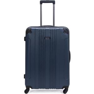 Kenneth Cole REACTION Out of Bounds Lightweight Hardshell 4-Wheel Spinner Luggage, Naval, 28-Inch Checked
