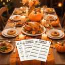 Thanksgiving Party Games, Family Feud Game, Thanksgiving Friendly Feud, Family Reunion Games and Activities for Festival, Party Supplies for Adults, 30 Game Cards, 3 Fast Money Round Cards, SX02