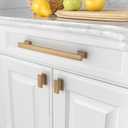 Asidrama 10 Pack 7 Inch(177mm) Hole Centers Champagne Bronze Kitchen Cabinet Handles, Brushed Brass Cabinet Pulls Kitchen Cabinet Hardware for Cupboard Gold Drawer Pulls