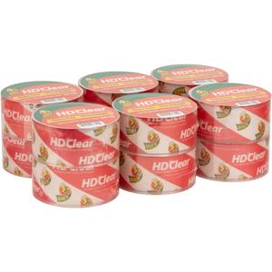 Duck Brand HD Clear Heavy Duty 1.88 In. X 25Yd. Clear Packing Tape, 3 Pack
