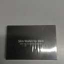 RFID Wallet for Men, Leather Mens Wallet with 2 ID Windows, Stylish in Gift Box, Perfect Gifts for Men(Black)
