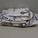 Rtteri 4 Pcs Christmas Shower Curtain Set with Non Slip Rug Toilet Lid Cover Bath Mat Christmas Bathroom Sets with 12 Pcs Hooks for Xmas Holiday Bathroom Decor, 72 x 72 Inch (Snowflake)