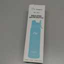 [2-IN-1 LID] Insulated Water Bottle with Silicone Boot (36hrs Cold/18hrs Hot) - DIY Stickers, Leakproof, BPA Free, 24 oz (Purple-Black)