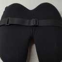 C CUSHION LAB Extra Dense Lumbar Pillow - Patented Ergonomic Multi-Region Firm Back Support for Lower Back Pain Relief - Lumbar Support Cushion with Strap for Office Chair, Car, Sofa, Plane - Black