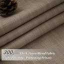Extra Wide 70 Inch Natural Linen Blackout Bedroom Curtains 90 Inches Long 2 Panels Set, Memory Trained Pinch Pleated Thermal Curtain Room Darkening Soundproof Farmhouse Dual Layer Windows Drapes Burg