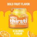 Ninja Thirsti Flavored Water Drops, FRUITI CHILL Orange, Bold Fruit Flavor, Sparkling or Still, Zero Calories, Zero Sugar, Makes 17, 12oz drinks, 3 Pack, WCFOTNGAM