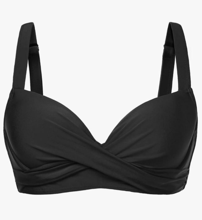 Aqua Eve Women Underwire Bikini Top - Push Up Swimsuit Top Bra Padded Bathing Suit 2025 Twist Front Swimwear