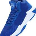 Beita High Upper Basketball Shoes for Men Sneakers Breathable Sports Shoes Anti Slip (10, Classic Blue)