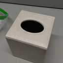 Sumnacon Square Linen Tissue Box Cover - Stylish Cube Tissue Box Holder with Magnetic Bottom, Decorative Tissue Box for Vanity Toilet Tank Dresser Night Stand Table Countertop Office Car, Beige