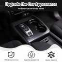 Gear Shift Panel Cover Trim for Honda Pilot 2016-2022/ Ridgeline 2020-2023/ Passport 2019-2023, ABS Automotive Center Consoles Cup Holder Cover Protector Sticker Accessories (Matt Black)