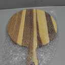 Hsei 2 Pcs Acacia Wood Cutting Board with Handle Wooden Charcuterie Board Large Paddle Carving Chopping Set Butter Serving Tray for Cheese Meat Fruit Pizza Bread Baking(Practical Handle)
