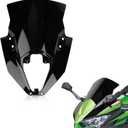 Windshield for Ninja 650 ER6F 2020-2025 - PSLER Windscreen Wind Deflector Protector Fairing for 650 ER6F 2020-2025(Black)
