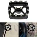HDBUBALUS Offroad Mini Brake Pedal Pad Cover Aluminum Fit for Harley Sportster Softail Dyna XG Black
