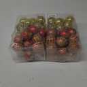 Christmas Ornaments Balls - 30 Pcs 2.4 Inch Shatterproof Plastic Christmas Balls Sets, Red & Gold Small Christmas Tree Balls Hanging Ornaments for Holiday Wreath Party Christma Tree Decor 2 Pack