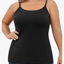 Size Camisole for Women with Shelf Bra Adjustable Spaghetti Strap Cami Tank Top Cotton Undershirts size L