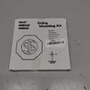 Vinyl Siding Mounting Blocks Kit with Built-in Electrical Box - 8141 Vertical Siding Lamps Mounting Plate - Ideal for 1/2"" Lap Siding - White Finish 1 Pack