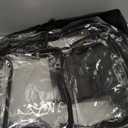 Vorspack Clear Backpack Heavy Duty - Extra Large Clear Bookbag Transparent Backpacks See Through Backpack for College Work Travel Festival - Black